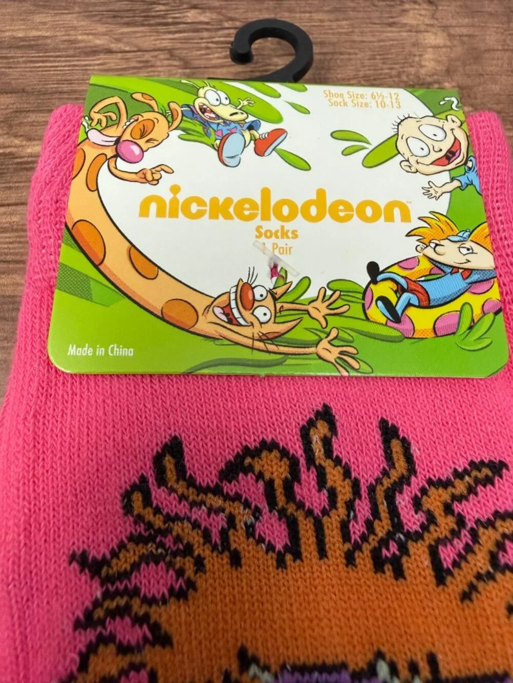 Rugrats Tommy & Chuckie Crew Socks NWT 2 Pair